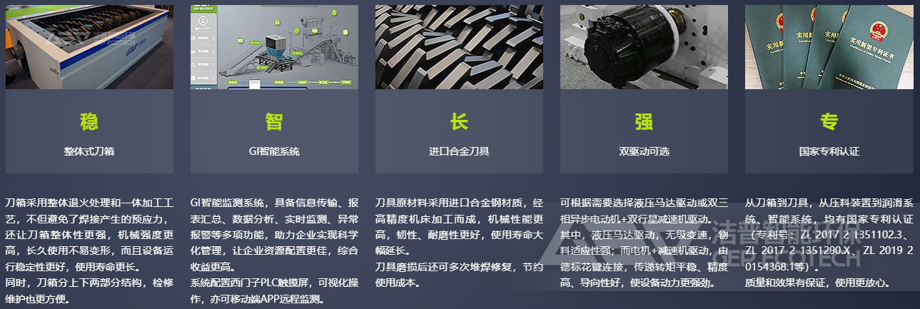 潔普撕碎機特點