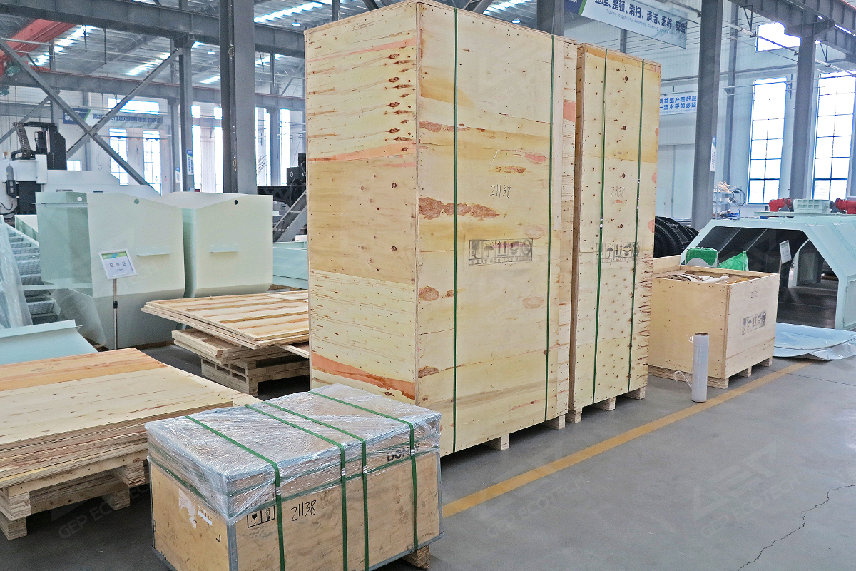 潔普兩臺(tái)智能電子垃圾破碎設(shè)備順利發(fā)貨