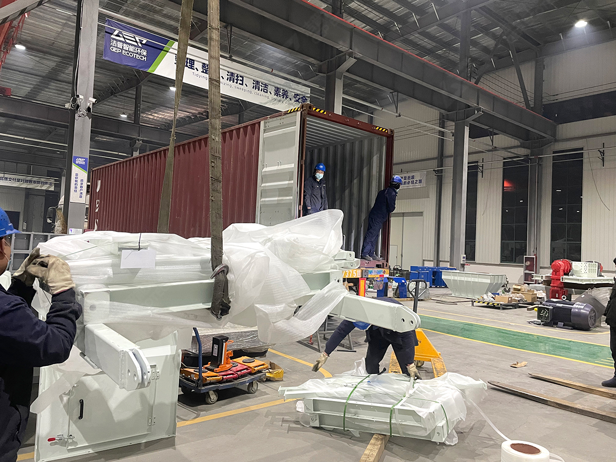 發(fā)貨忙！潔普智能大件垃圾處置系統(tǒng)發(fā)往江蘇