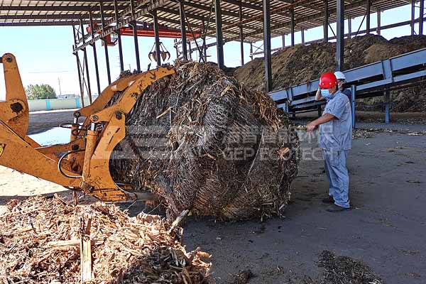 生物質(zhì)破碎現(xiàn)場(chǎng)