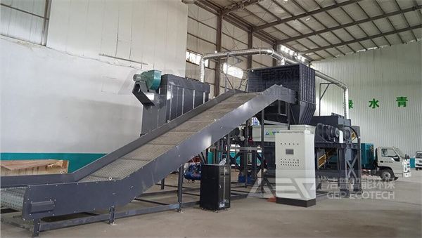 南昌固廢破碎現(xiàn)場