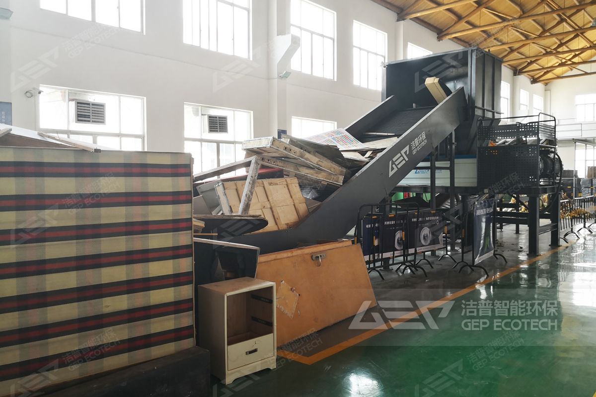 大件垃圾破碎處理線