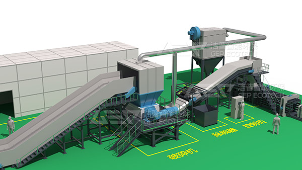 浙江這條智能大件垃圾處置生產(chǎn)線