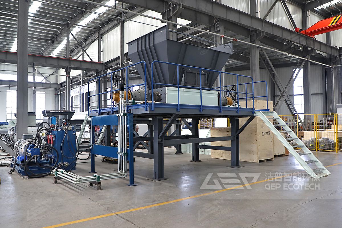 液壓版雙軸剪切式破碎機