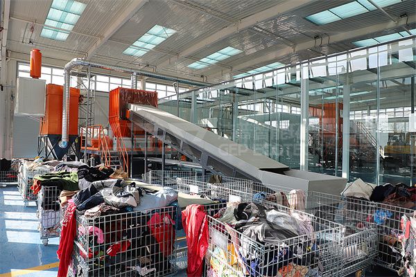 舊衣服破碎回收系統(tǒng)