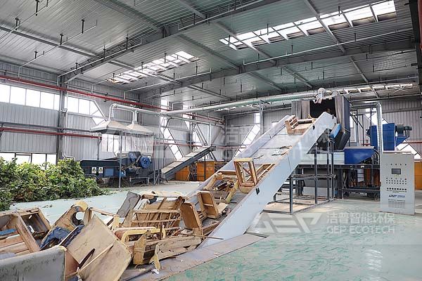 山東地區(qū)大件垃圾處置生產(chǎn)線