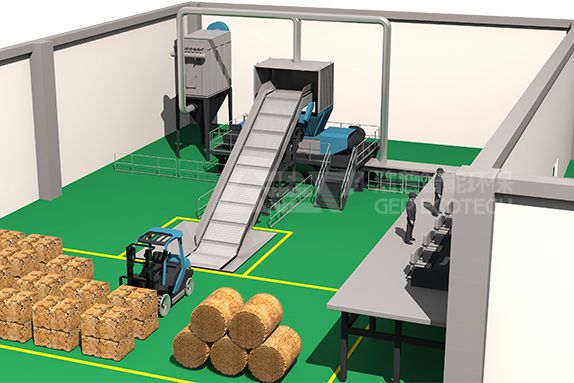 潔普智能環(huán)保生物質(zhì)燃料預(yù)破碎系統(tǒng)