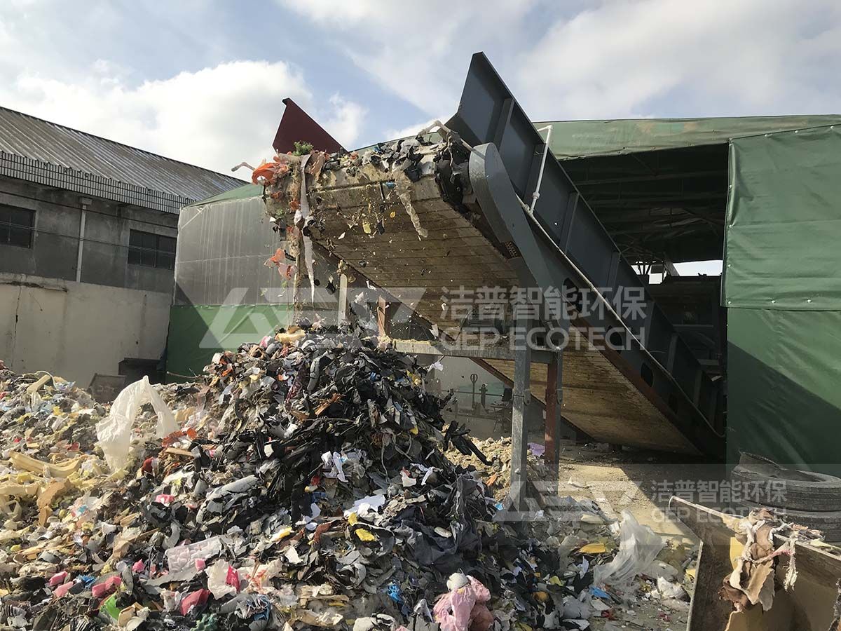 破碎后成品現(xiàn)場