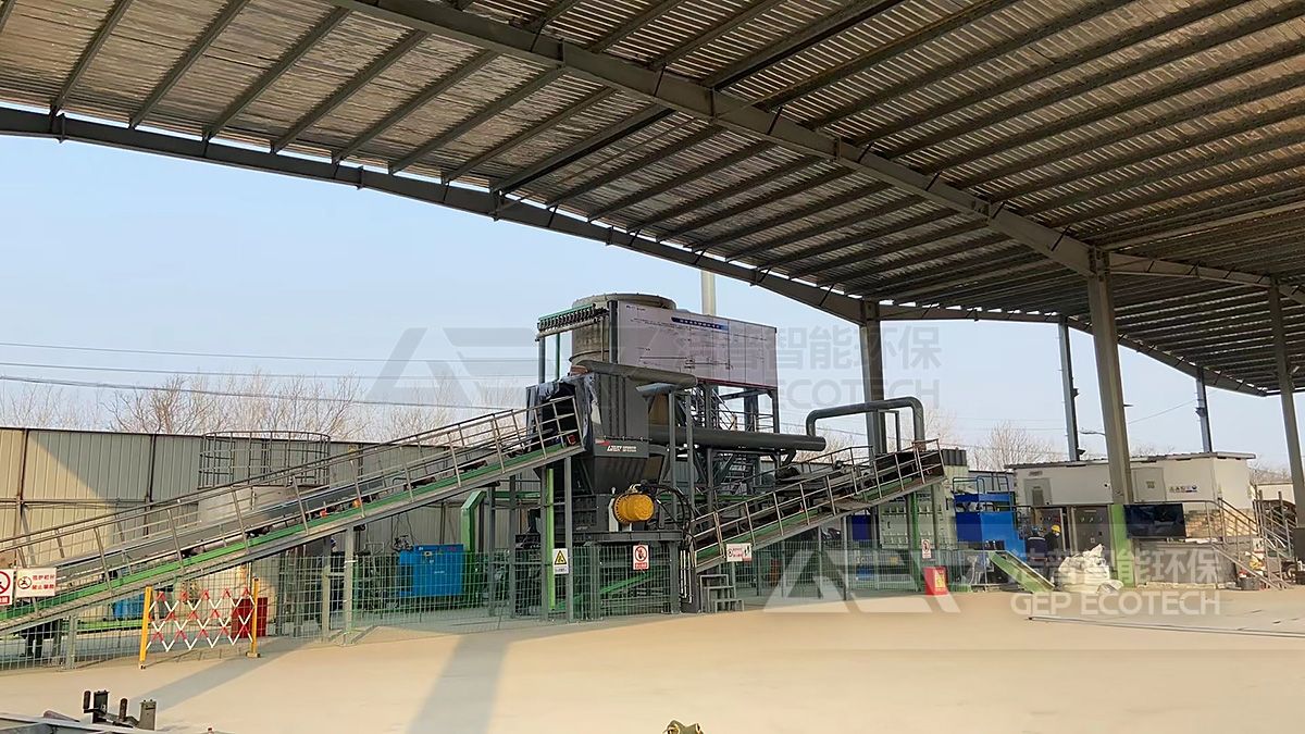 塑料垃圾破碎分選線