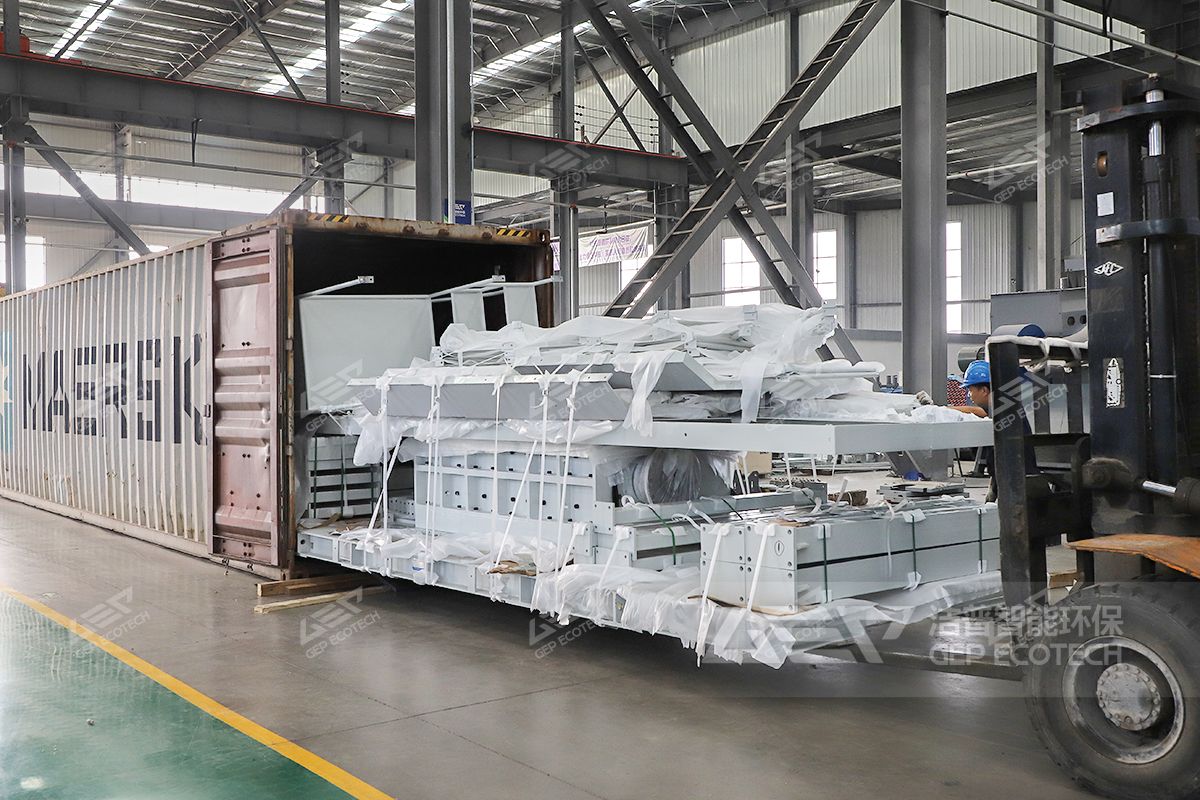 雙軸破碎機(jī)發(fā)貨