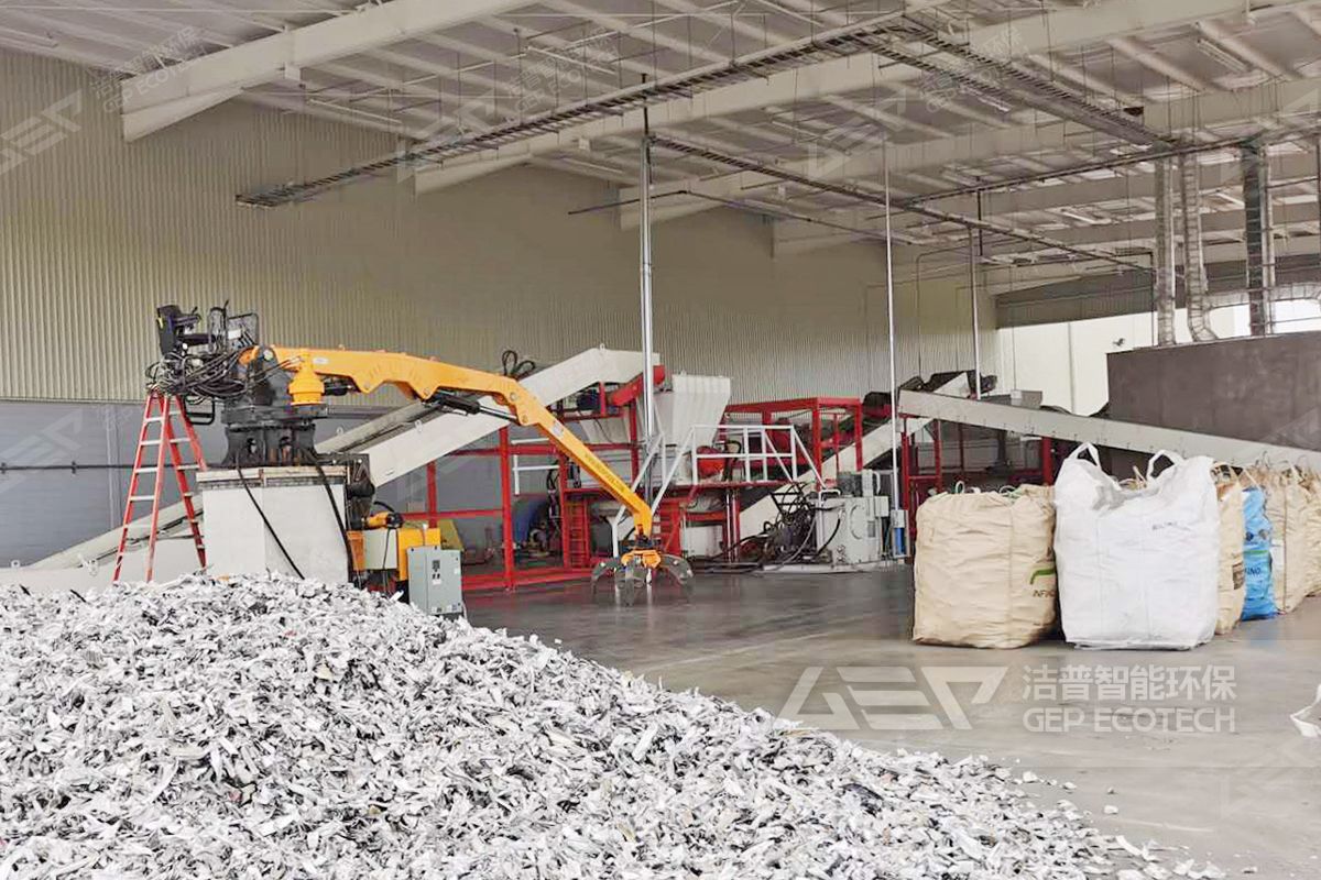 廢金屬回收生產(chǎn)線